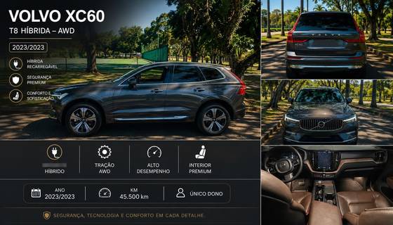 VOLVO XC60 2.0 T8 RECHARGE PLUS AWD GEARTRONIC VOLVO XC60 2.0 T8 RECHARGE PLUS AWD GEARTRONIC